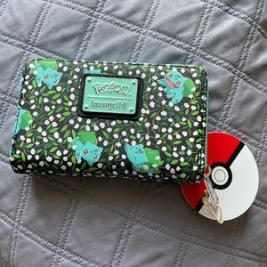LOUNGEFLY Pokemon Bulbasaur Wallet Official NWT phone clutch